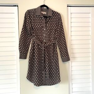 Loft Patterned Shirt Dress